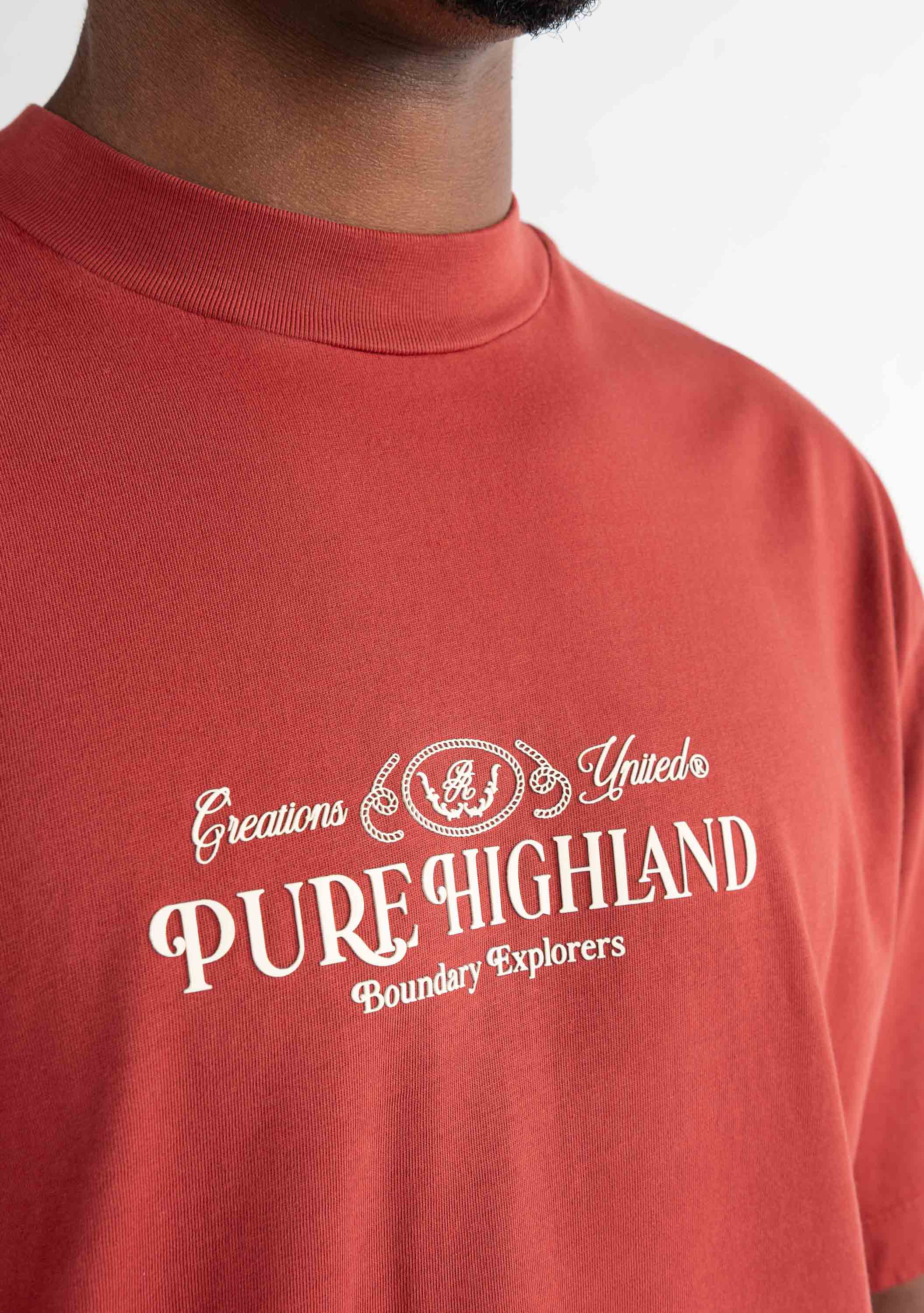 Highland red t-shirt