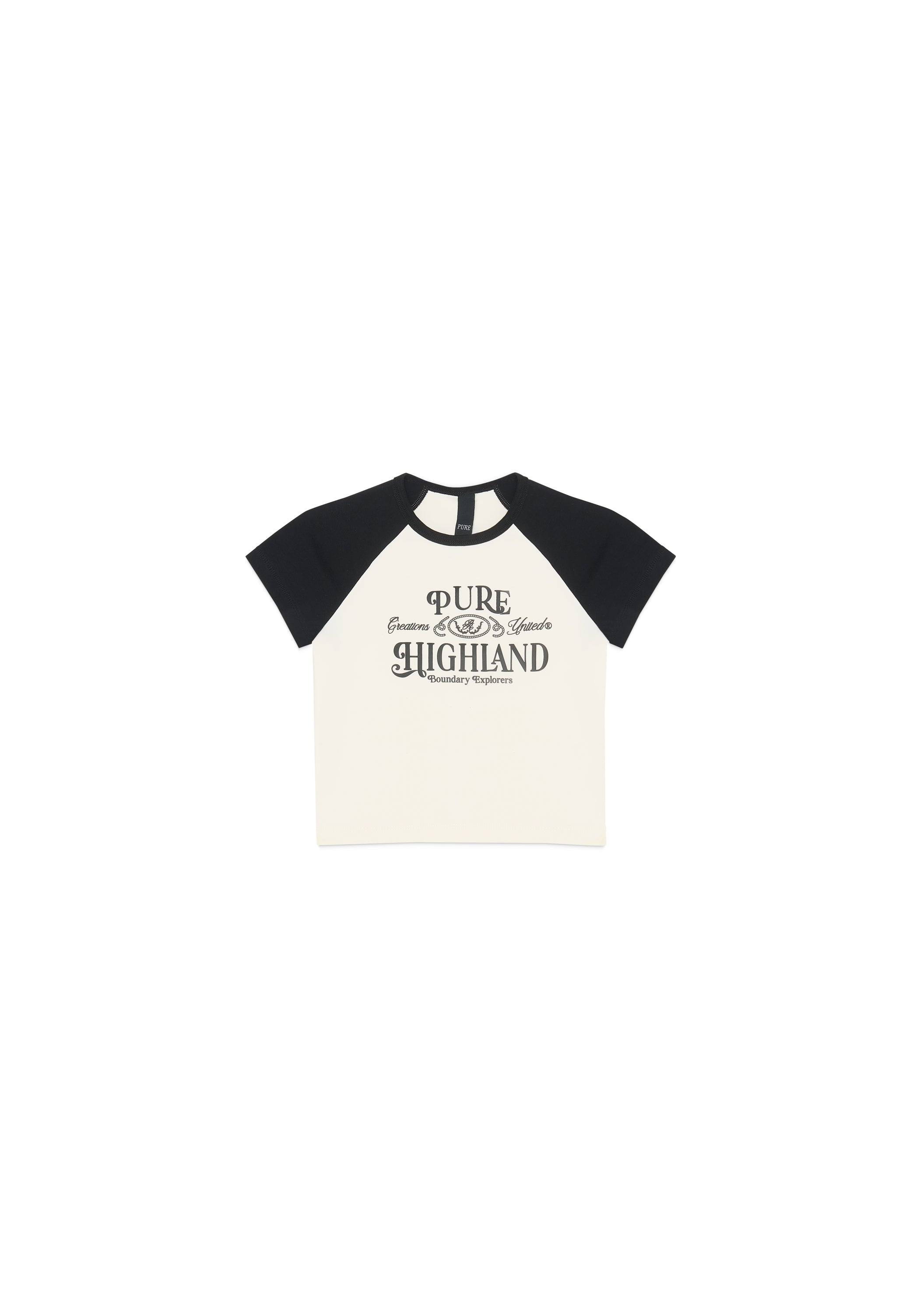 Highland black baby tee