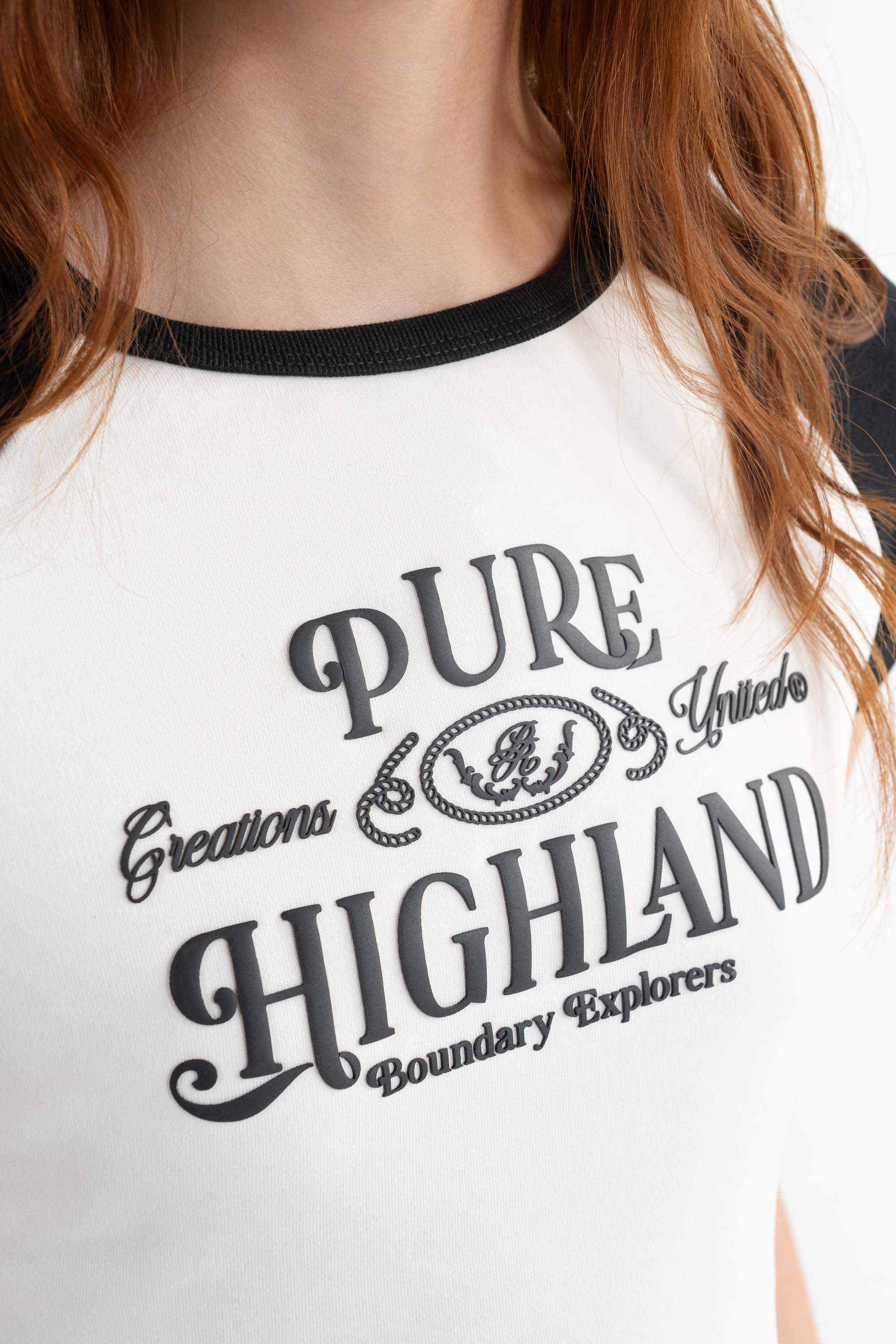 Highland black baby tee