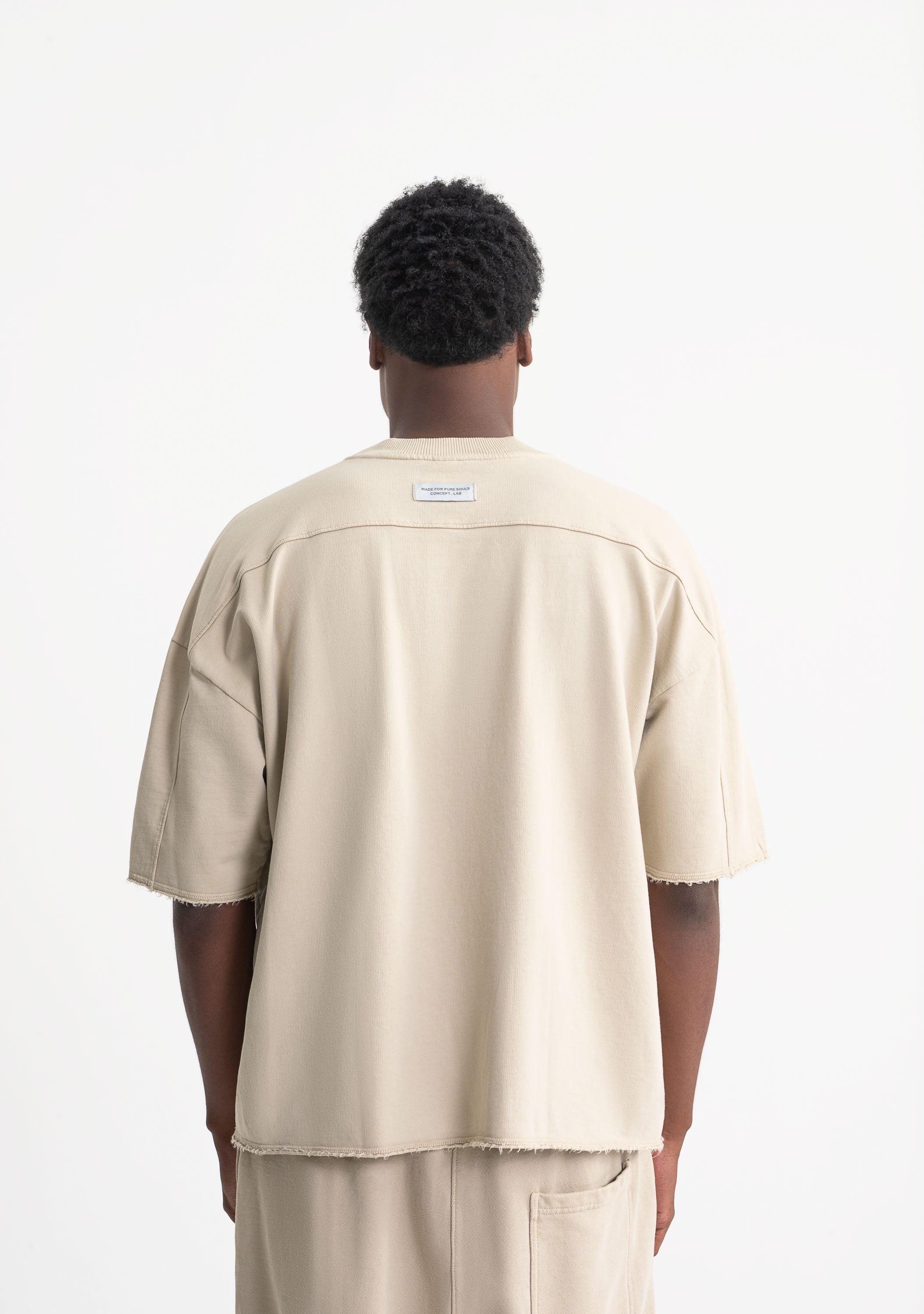 Rustic taupe pocket t-shirt