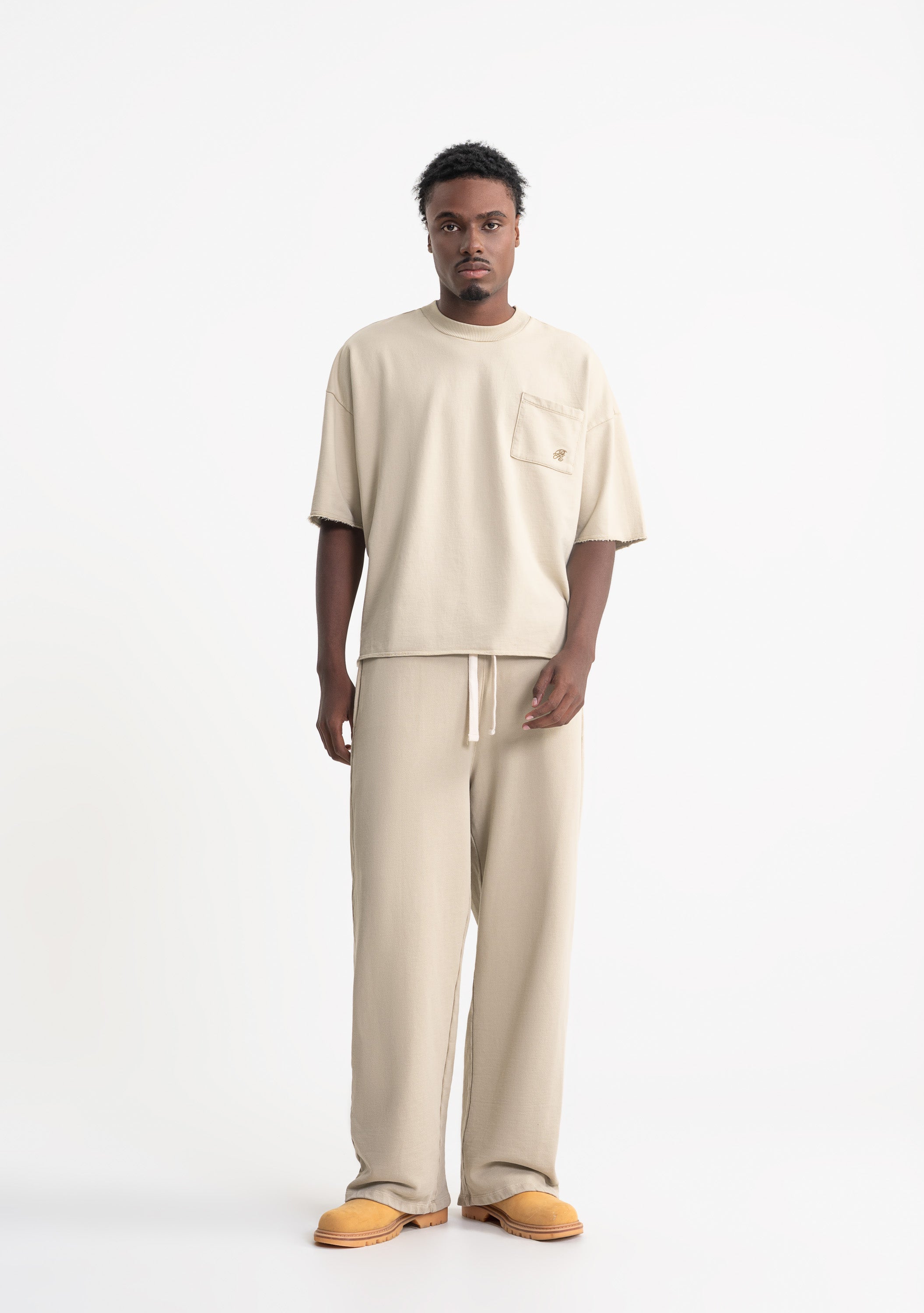 Rustic taupe pocket t-shirt