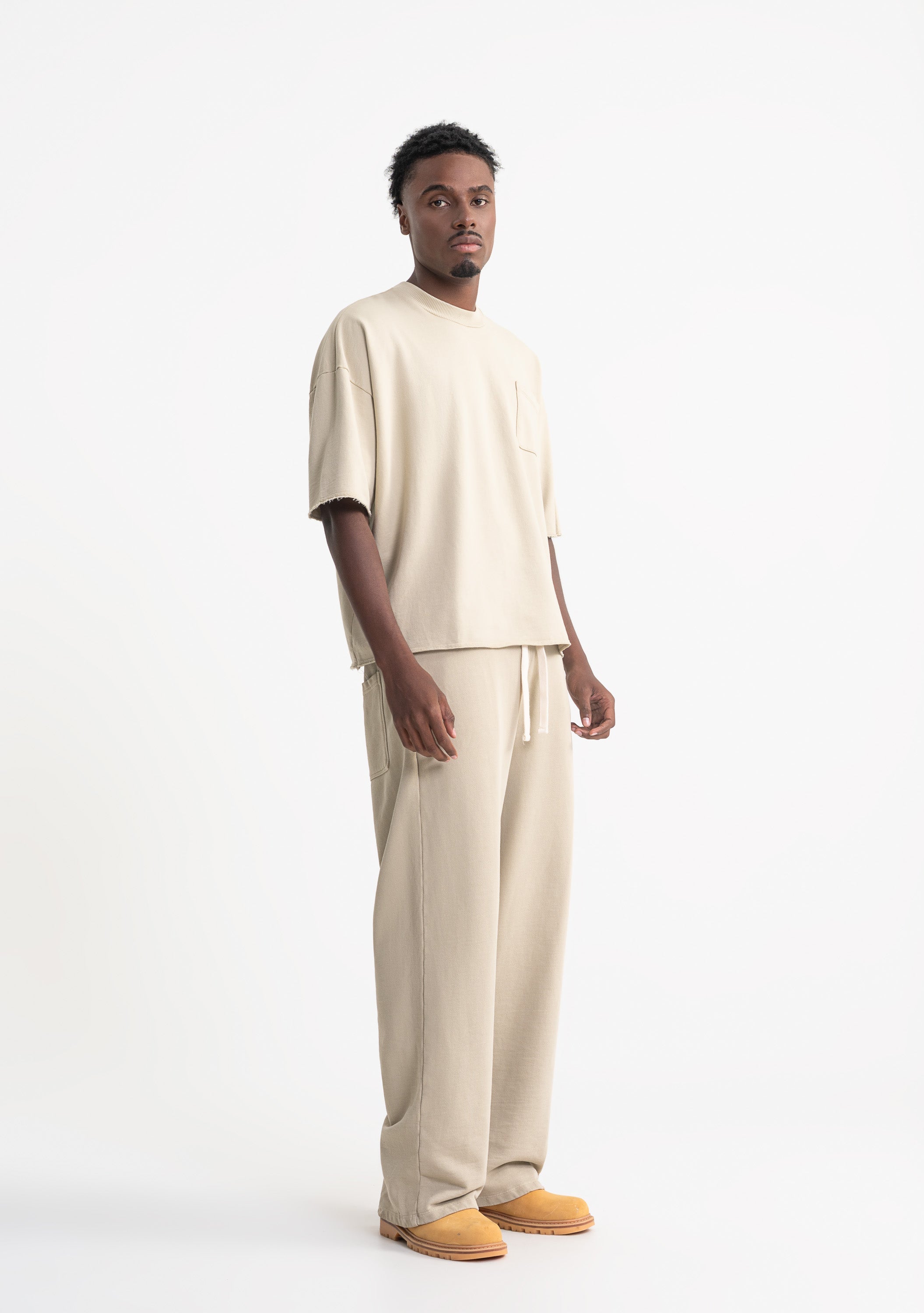 Rustic taupe pocket t-shirt