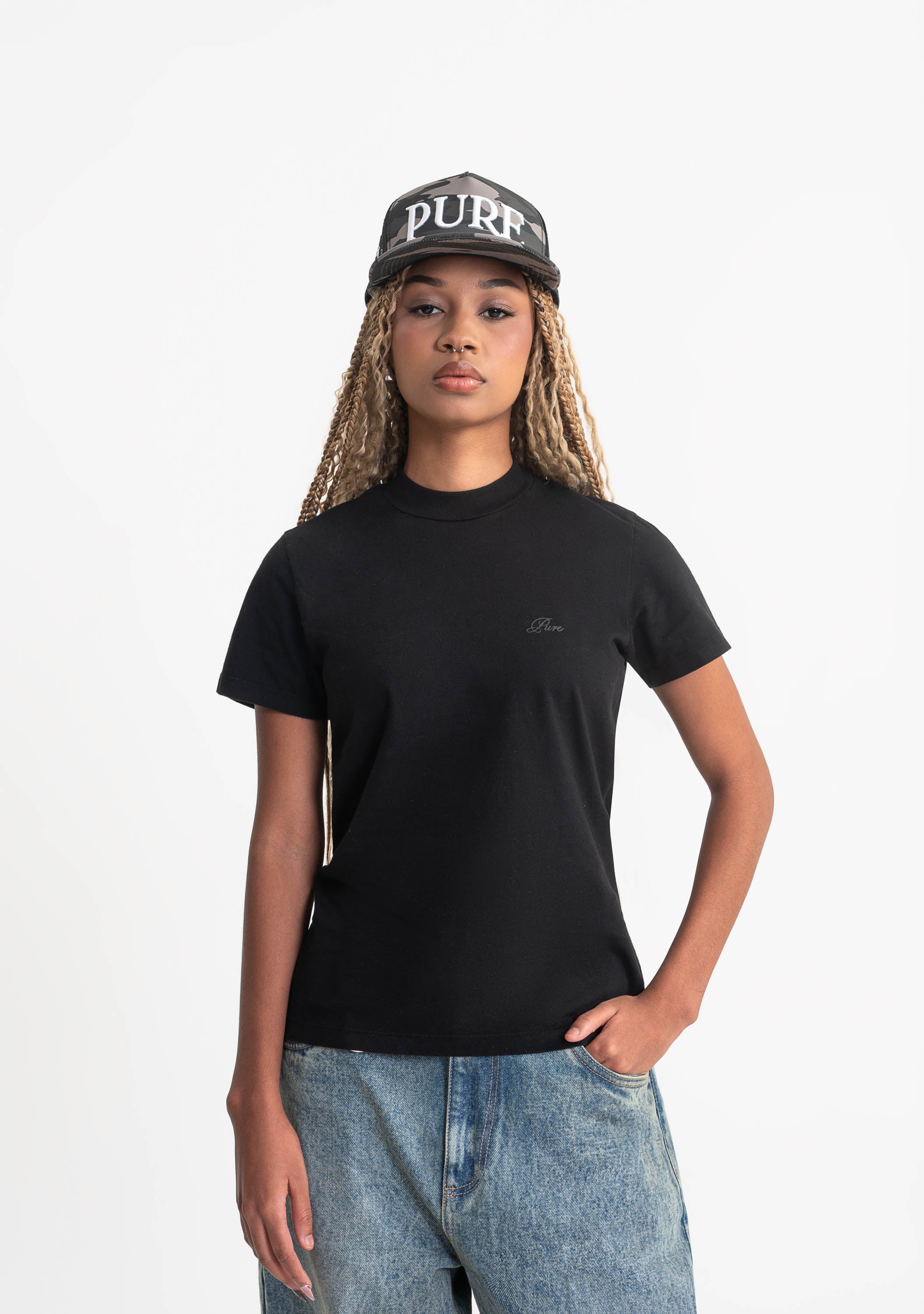 Rustic women black t-shirt