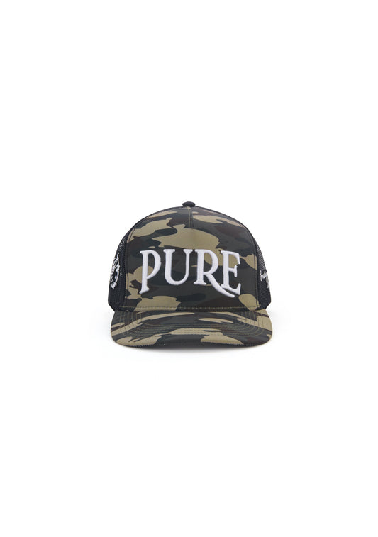 Rustic camouflaged cap