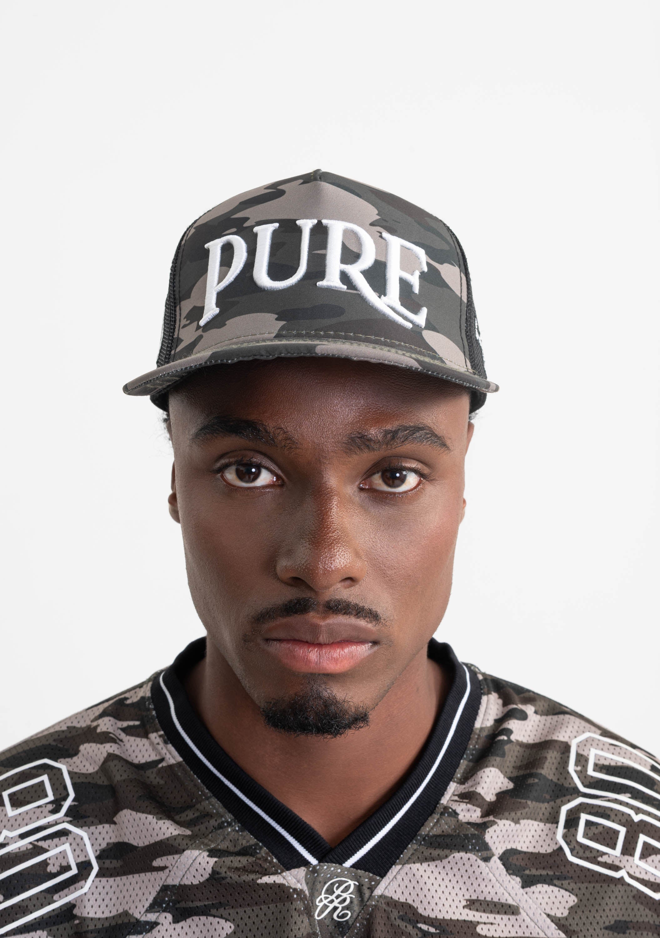 Rustic camouflaged cap