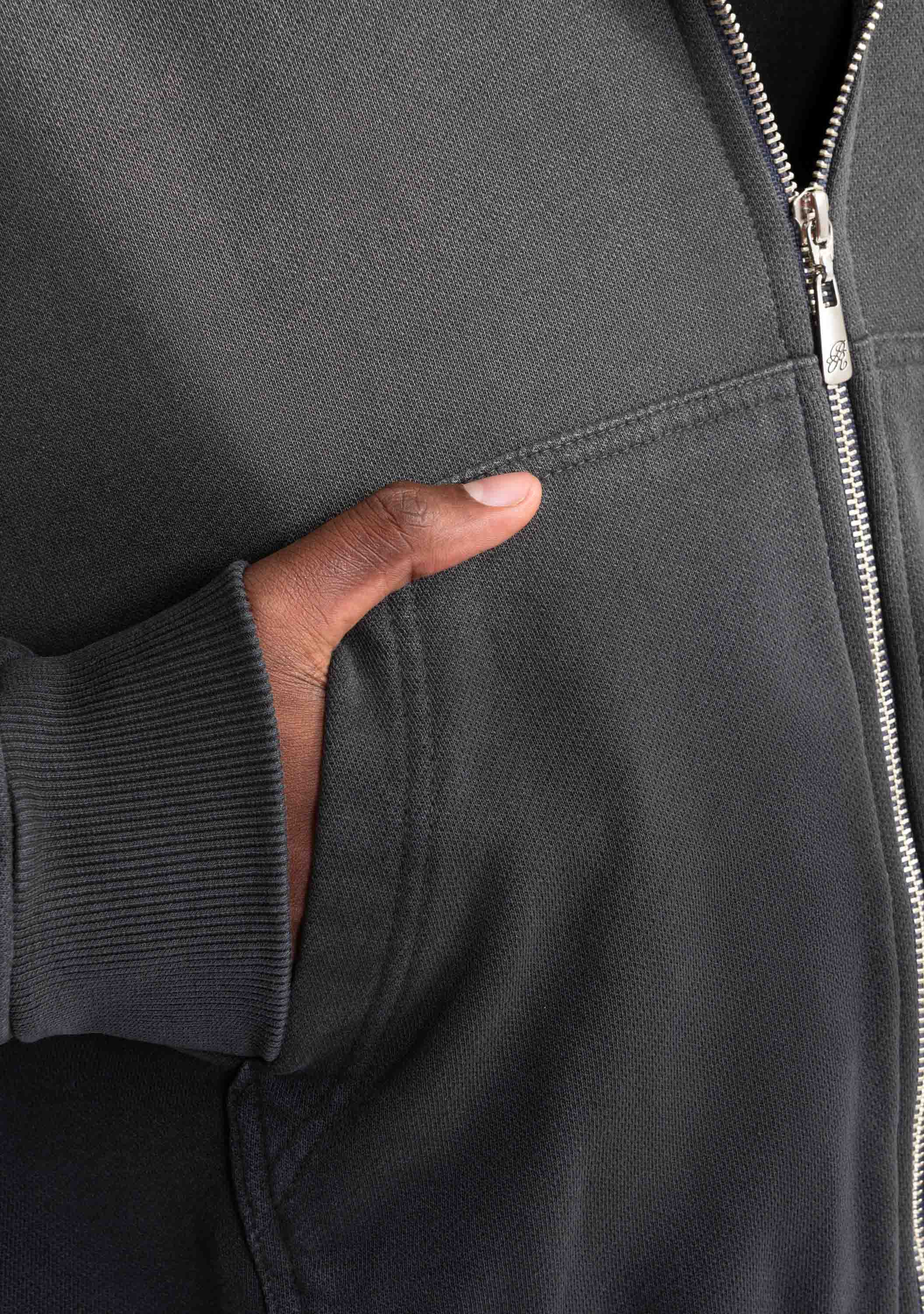 Rustic zipper hoodie