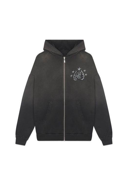 Rustic zipper hoodie