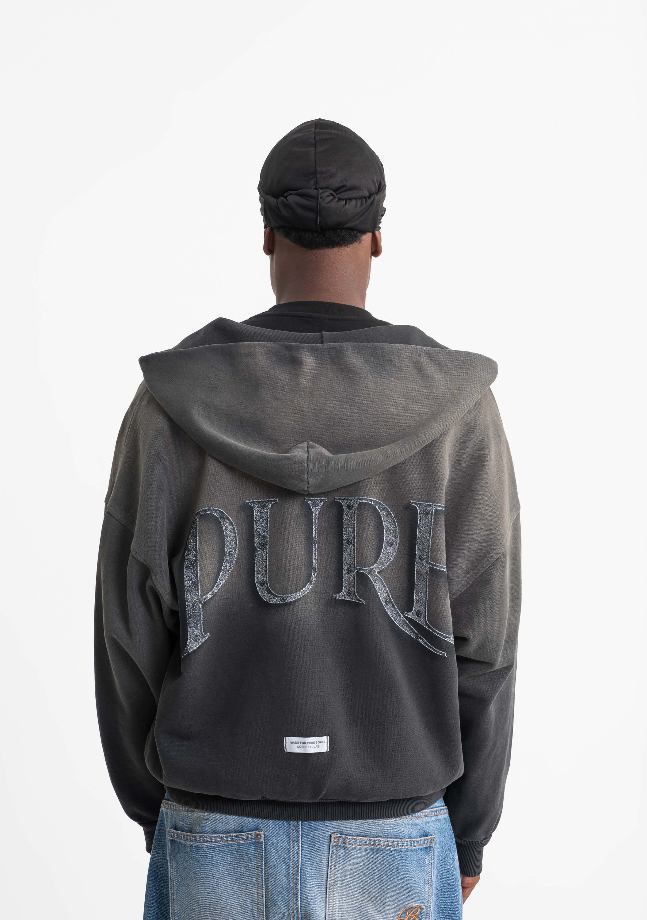 Rustic zipper hoodie