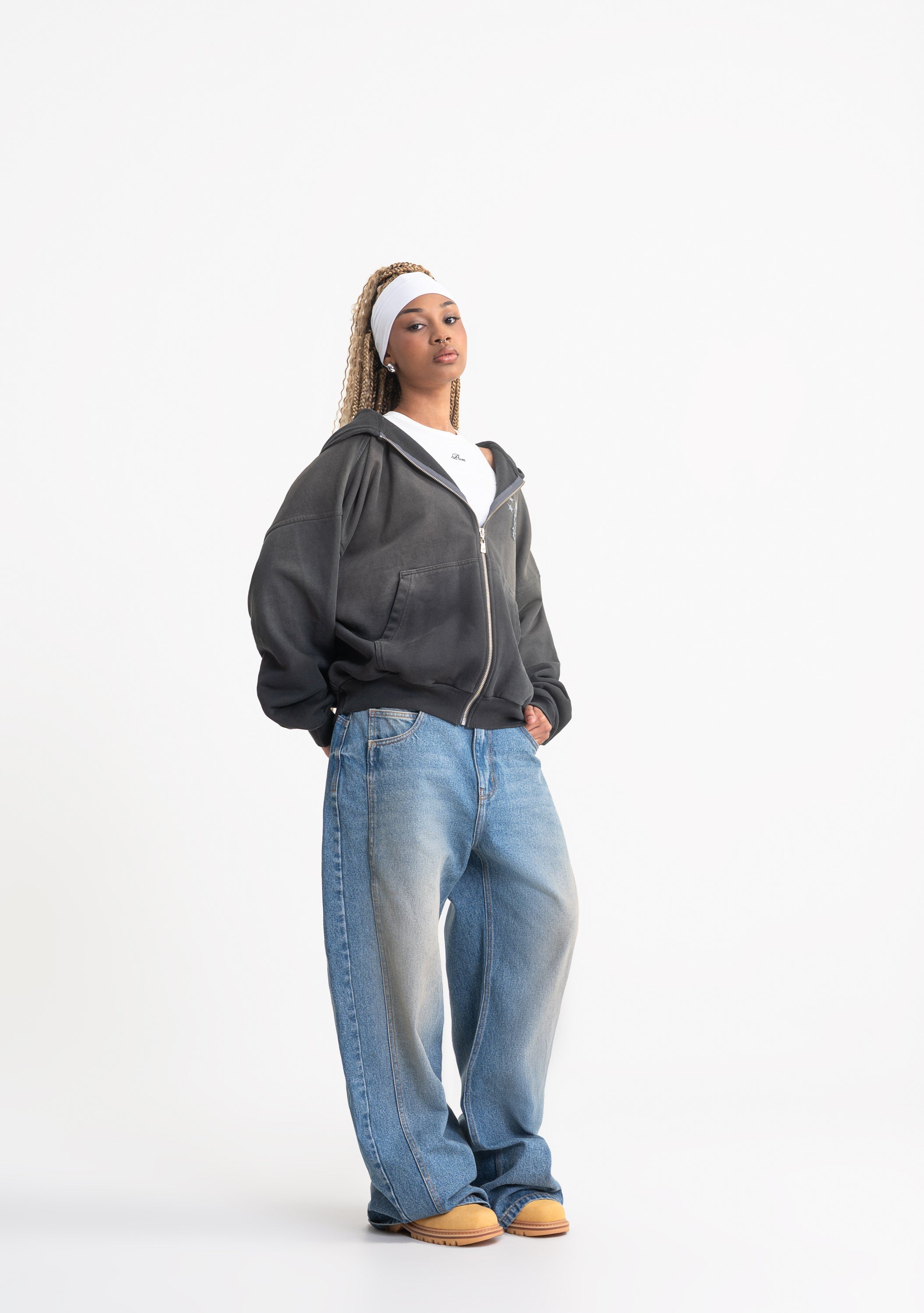 Rustic zipper hoodie