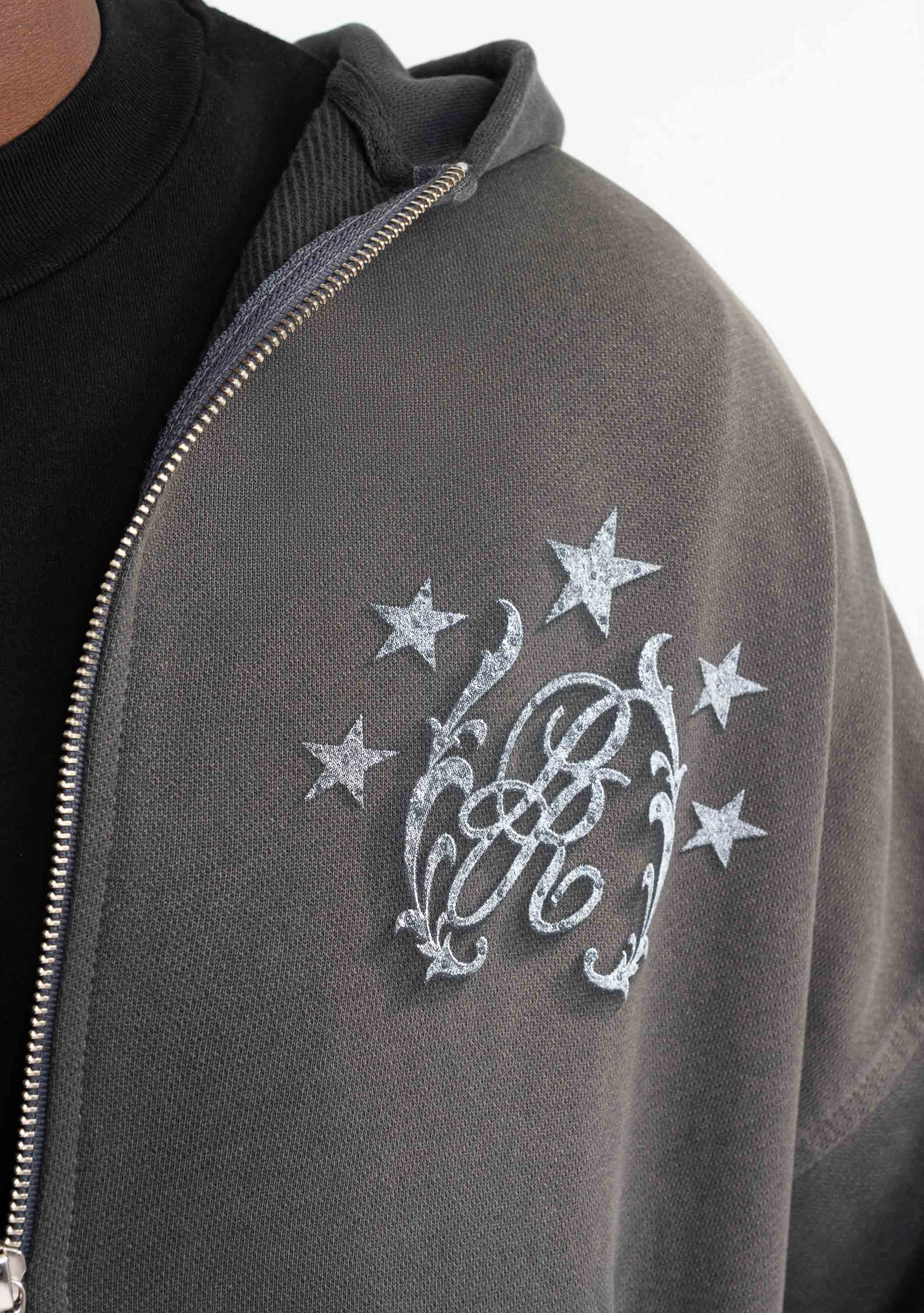 Rustic zipper hoodie