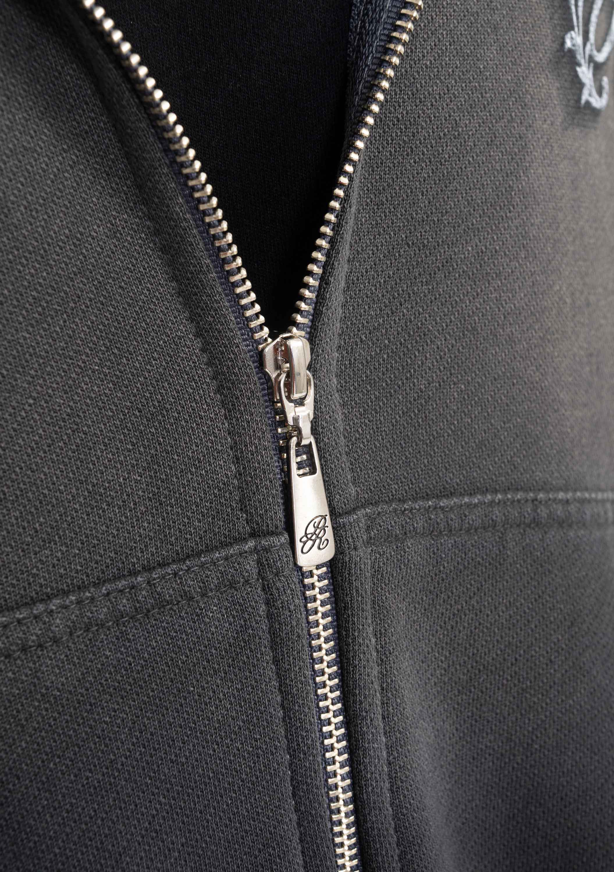 Rustic zipper hoodie