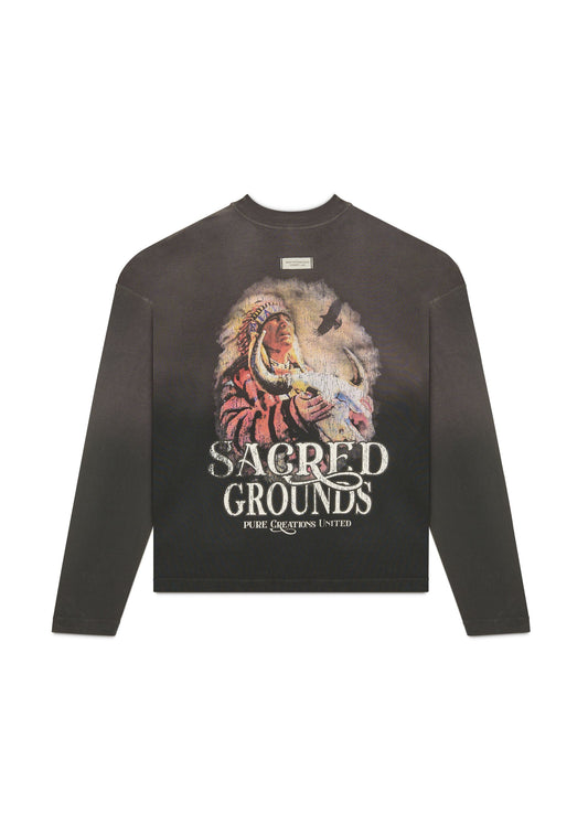 Before The West long sleeve black t-shirt