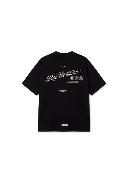 Across The Lines Black Pure Worldwide T-Shirt