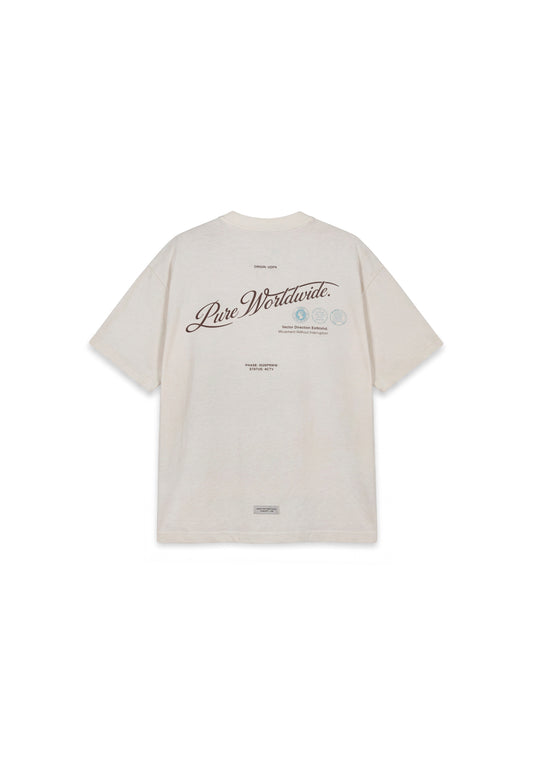 Across The Lines White Pure Worldwide T-Shirt