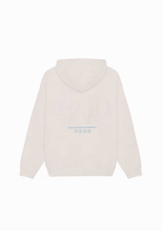 Across The Lines White Zip Hoodie