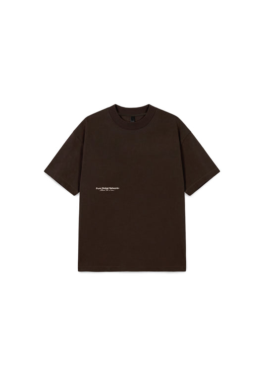 Across The Lines Brown T-Shirt