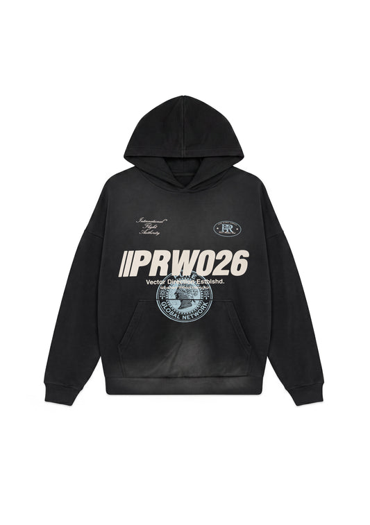 Across The Lines Black Hoodie