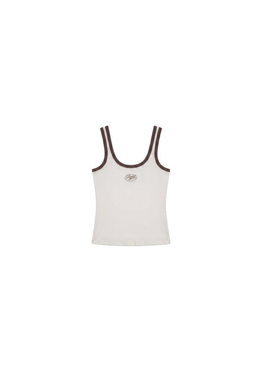 Across The Lines Ivory Tank Top