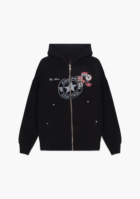 Ready To Take Off Black Hoodie