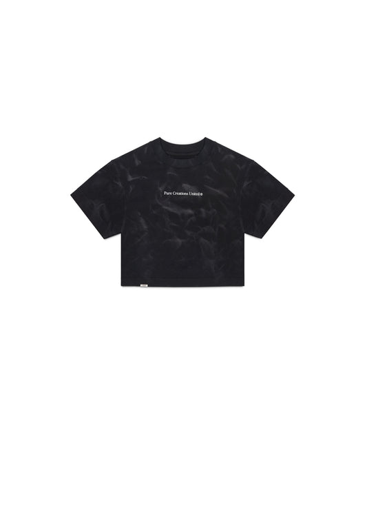 Áurea black washed crop top
