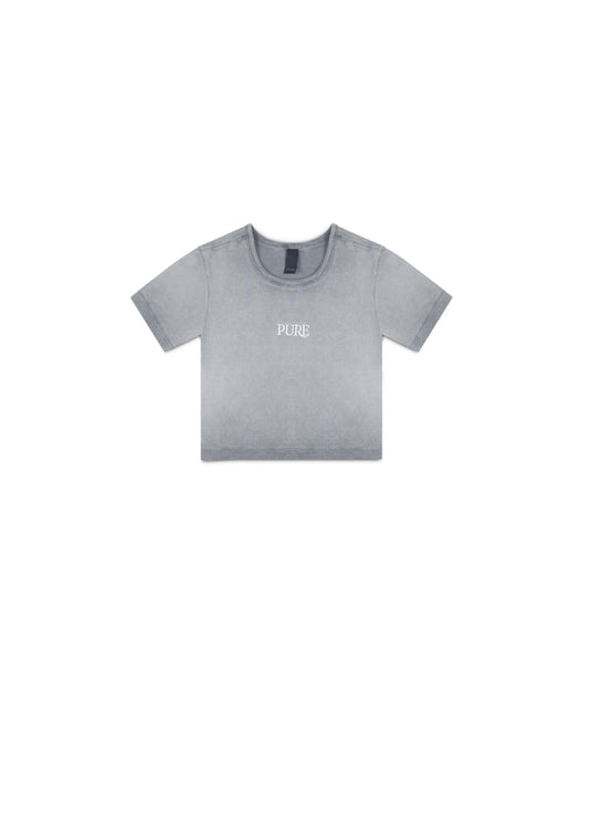 Áurea grey crop top