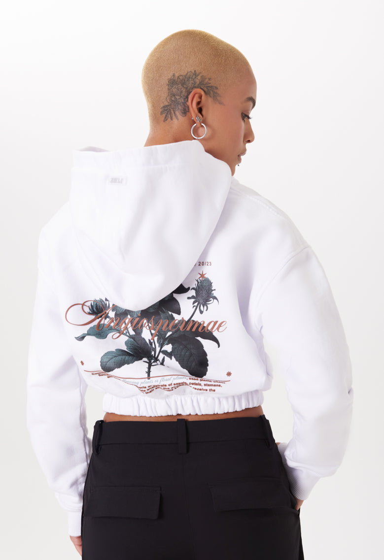 Biology Women White Hoodie