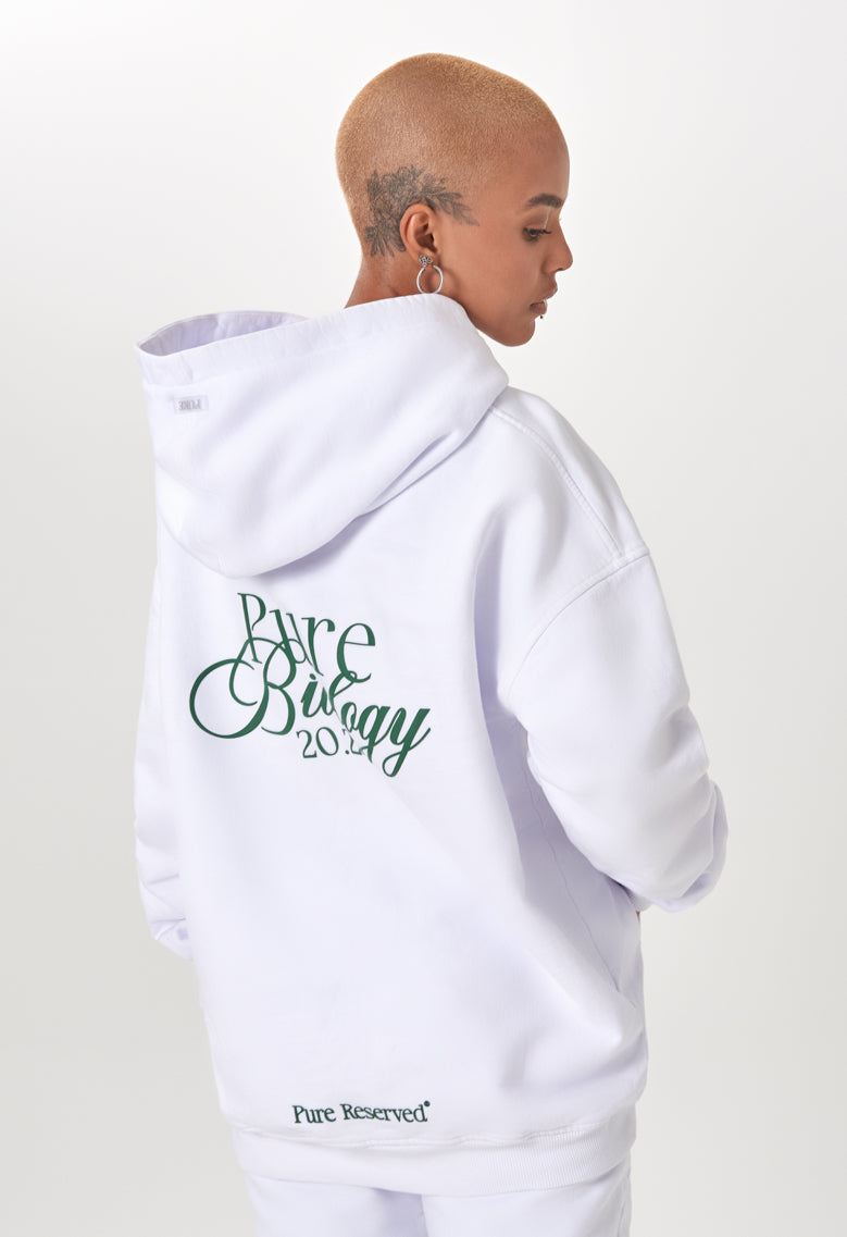 Biology White Hoodie