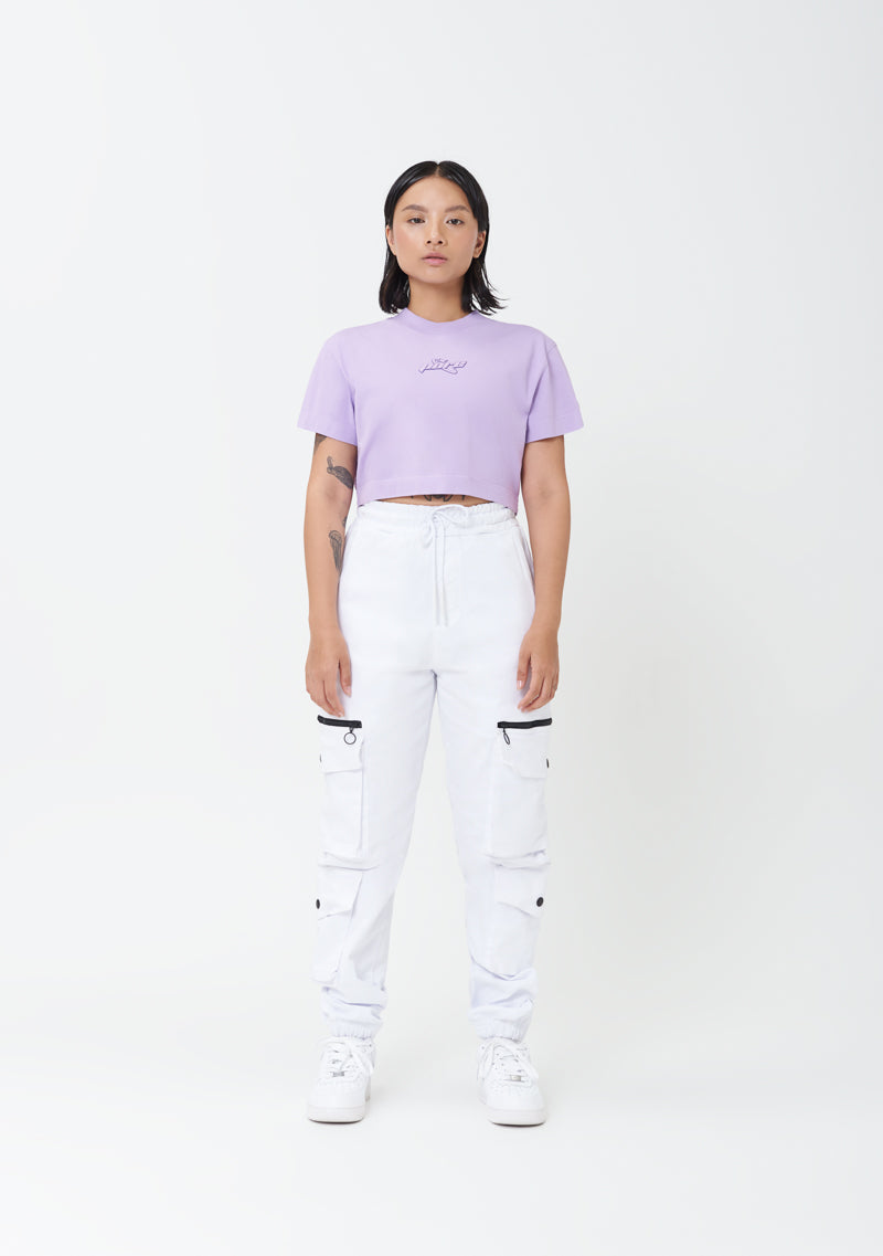 PURE2K Lilac Crop Top