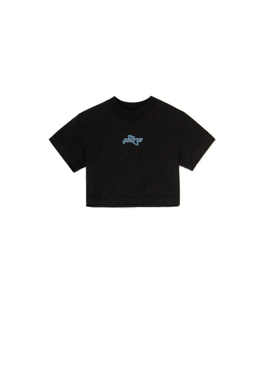 PURE2K Black Crop Top