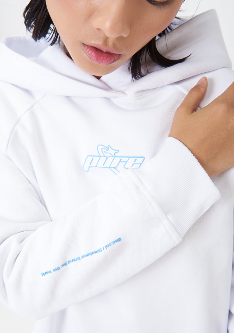 PURE2K Women White Hoodie