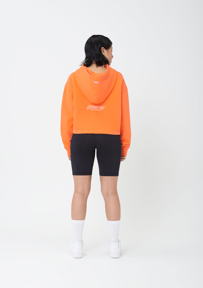 PURE2K Women Orange Hoodie