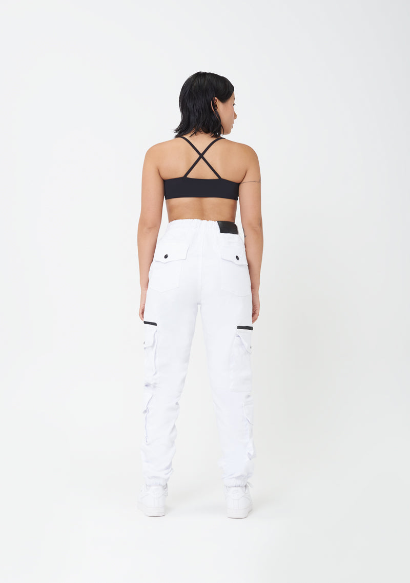 PURE2K Black Cross Crop Top