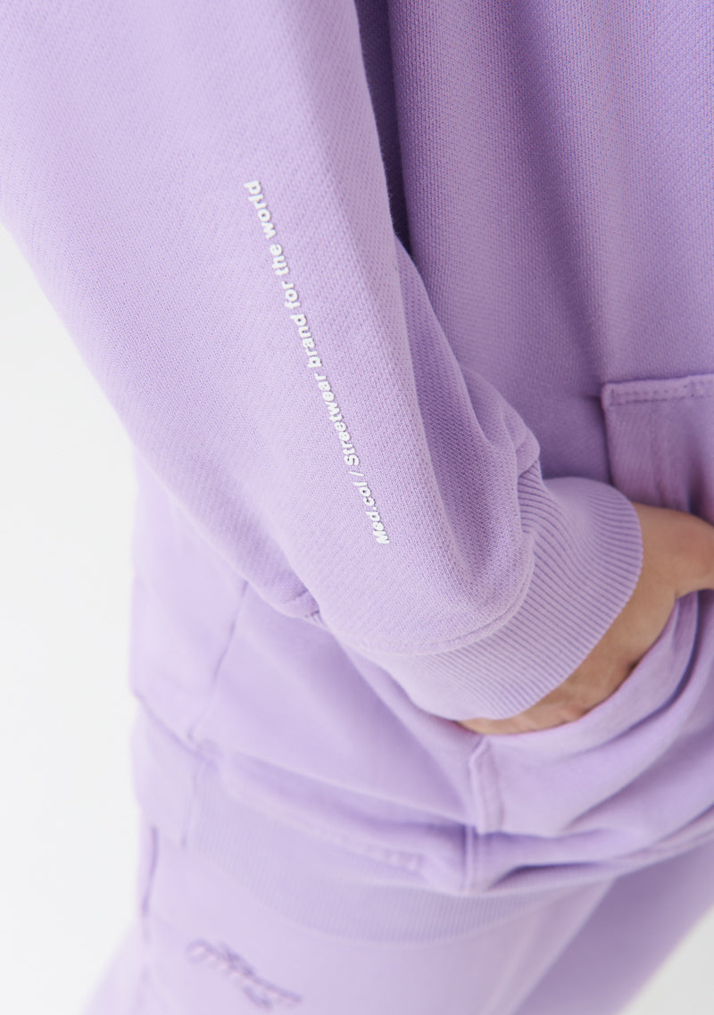 PURE2K Lilac Zip-Up Hoodie