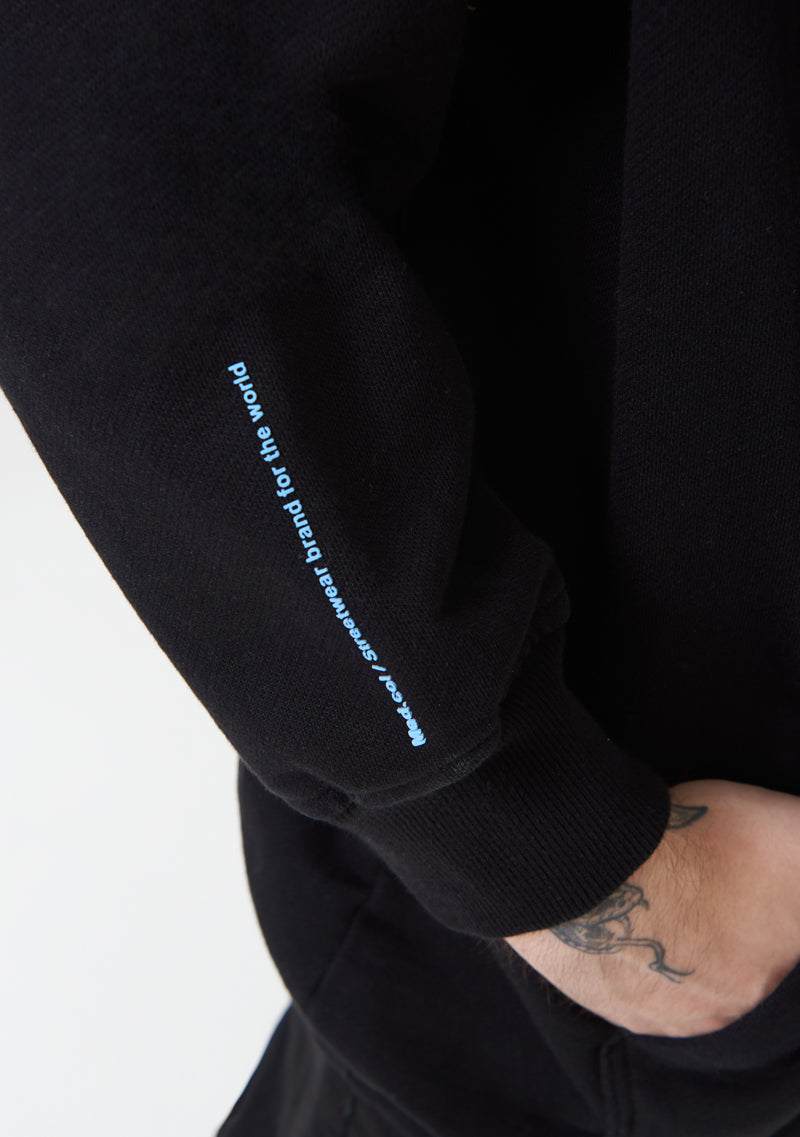 PURE2K Black Zip-Up Hoodie