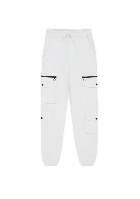 PURE2K White Cargo Pants