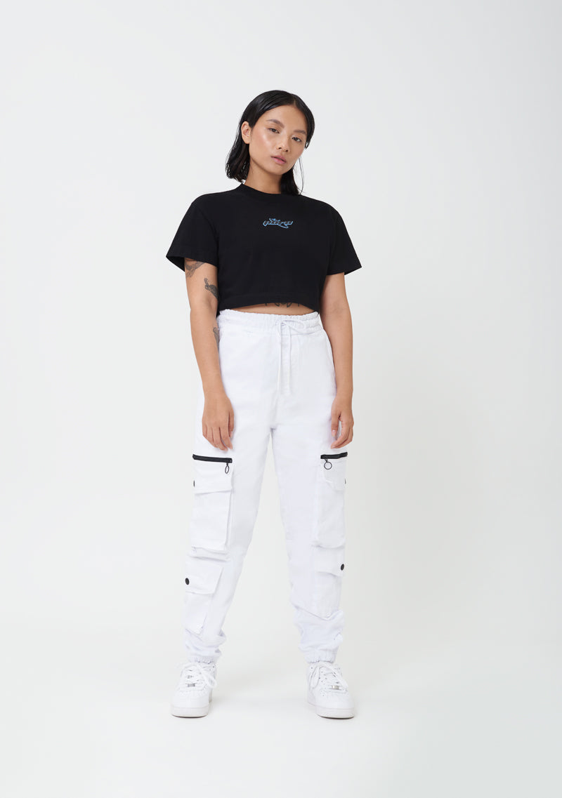 PURE2K White Cargo Pants