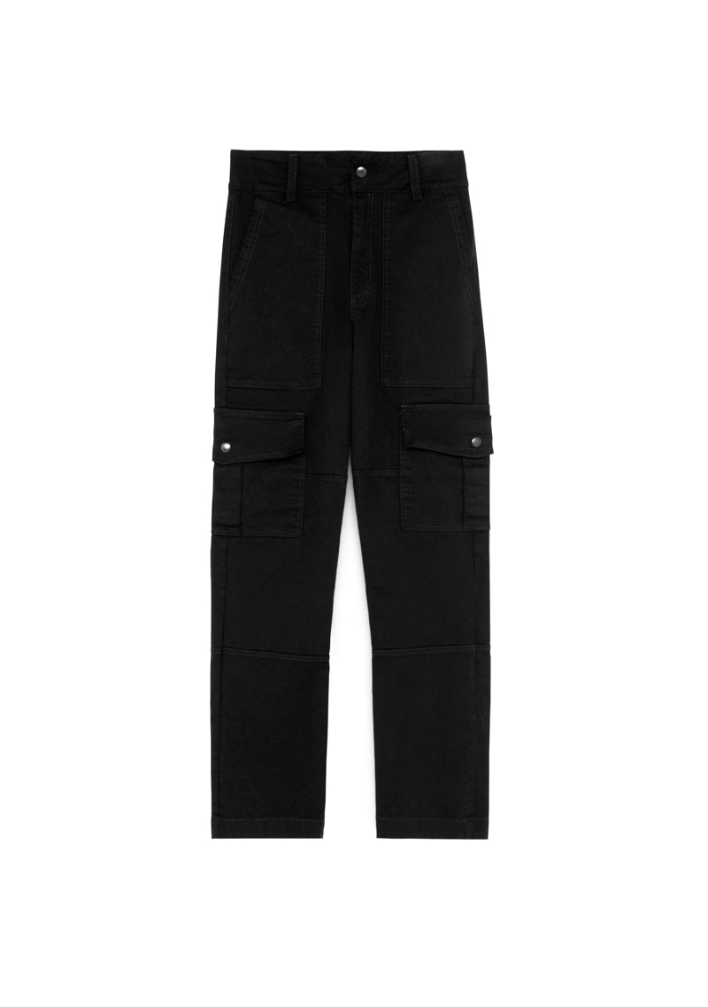 PURE2K Black Cargo Pants