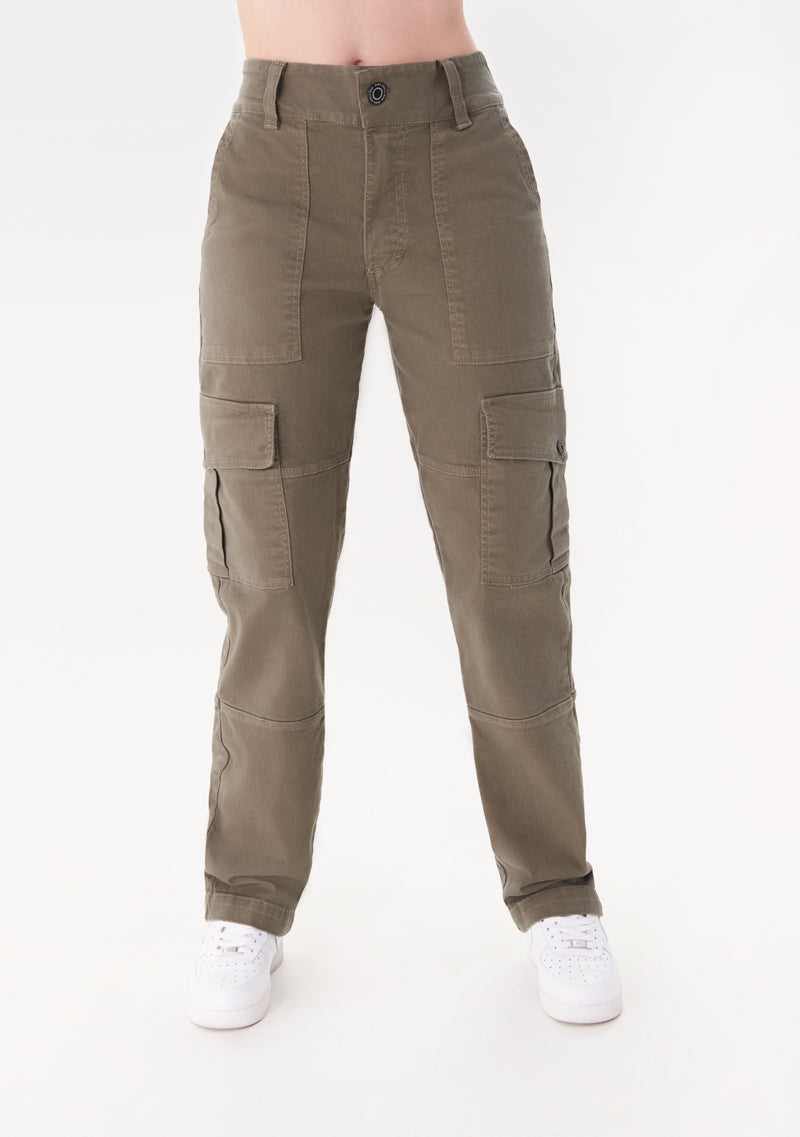 College dark green cargo pants