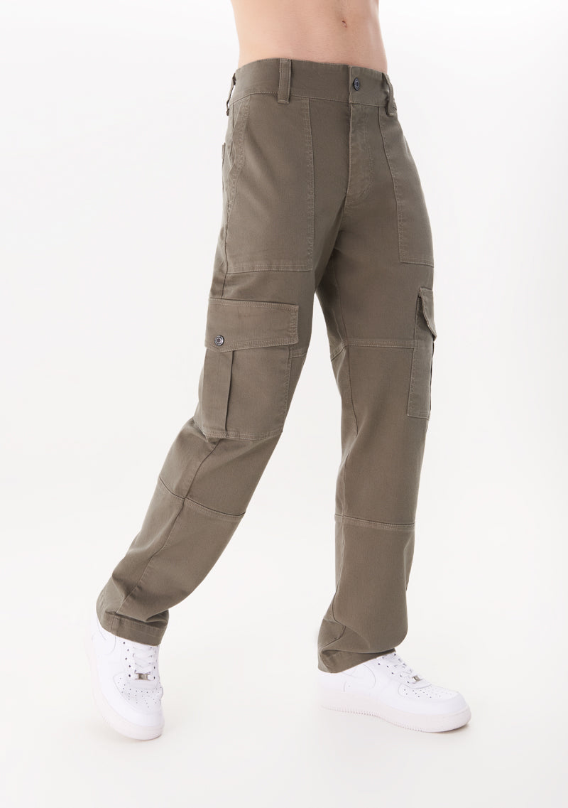 College dark green cargo pants