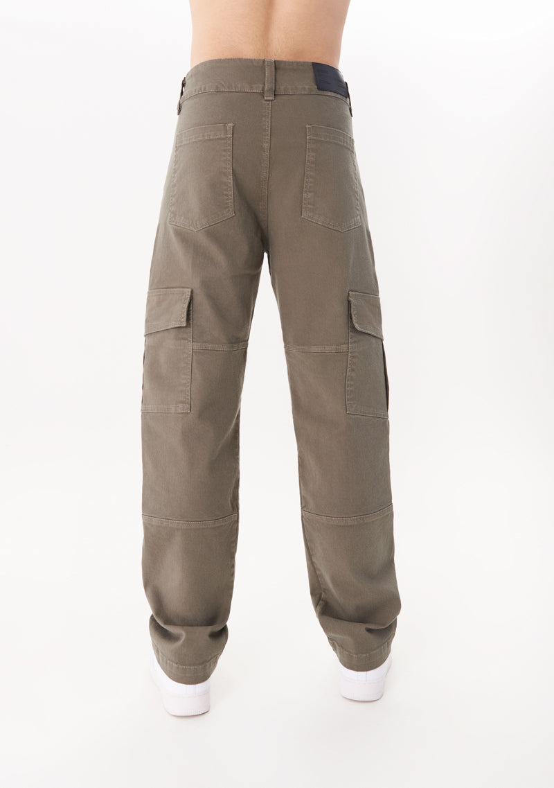 College dark green cargo pants