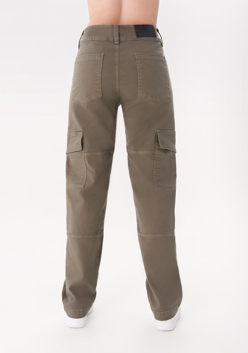 College dark green cargo pants