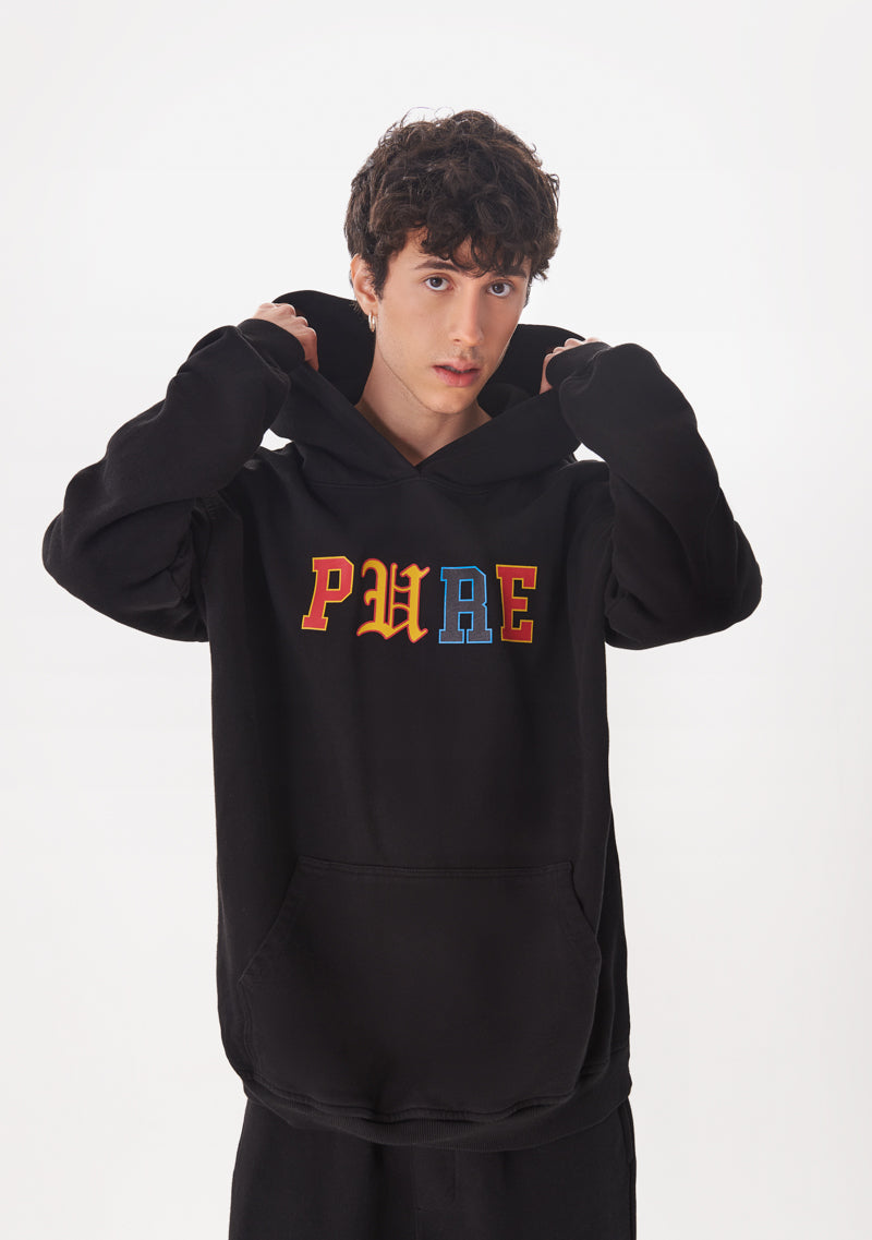 College Black Hoodie