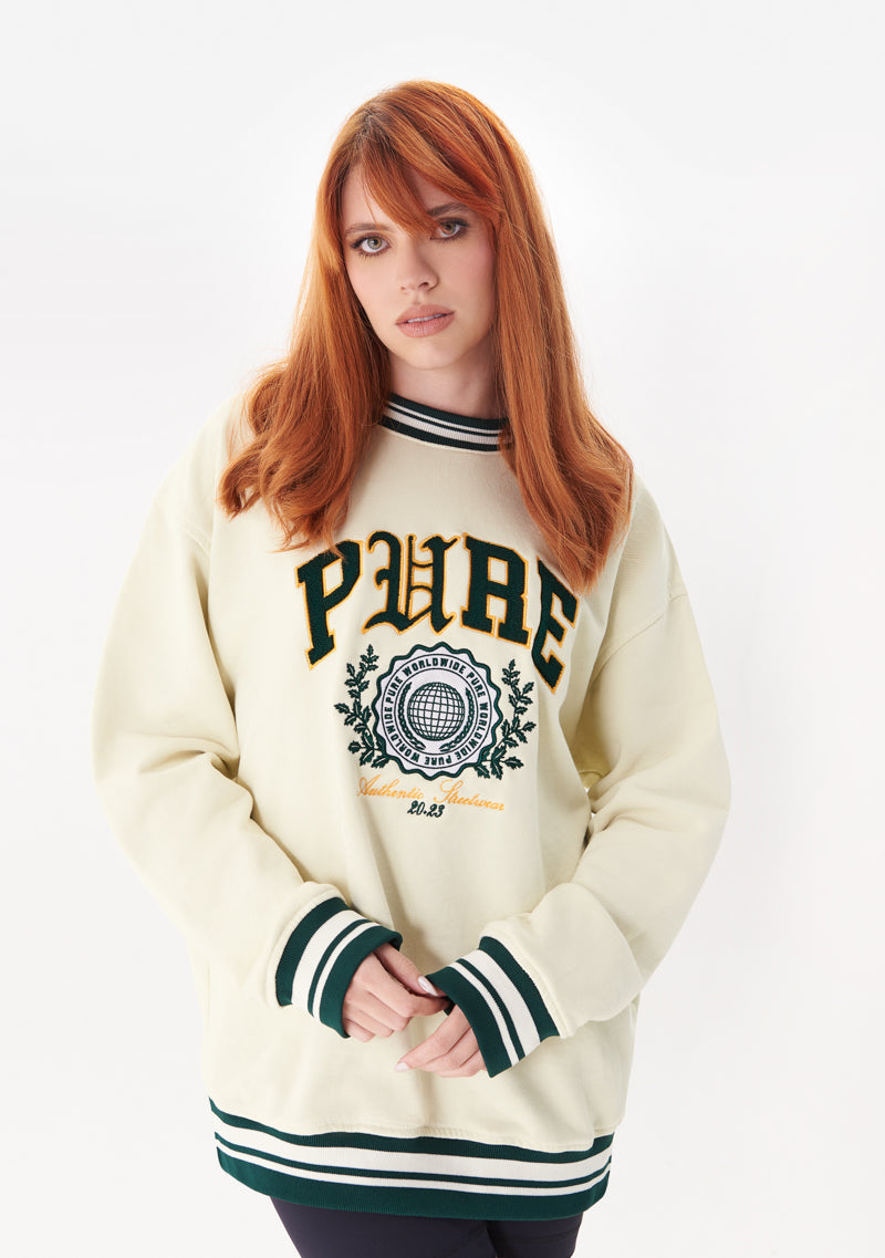 College Cream Pullover