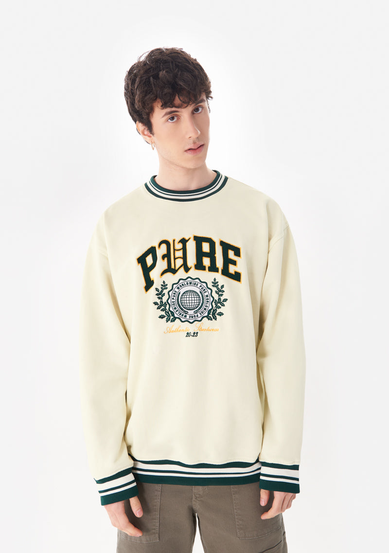 College Cream Pullover