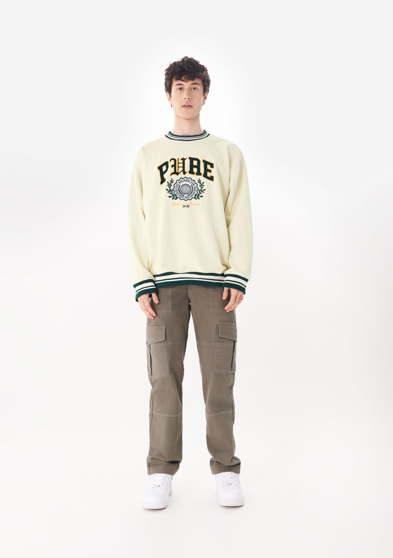 College Cream Pullover