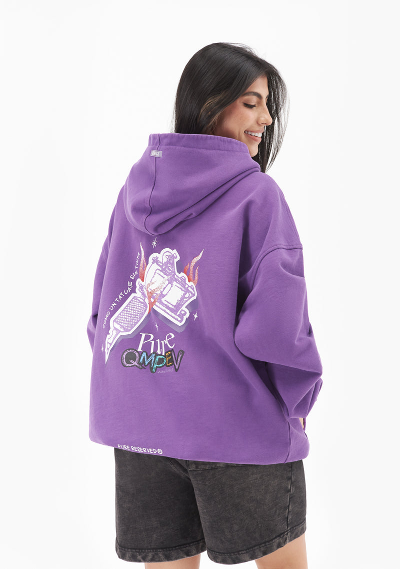 Q.M.P.E.V Purple Hoodie