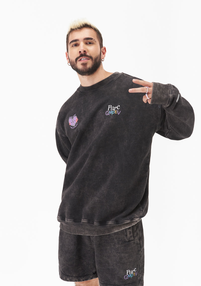 Q.M.P.E.V Black Pullover