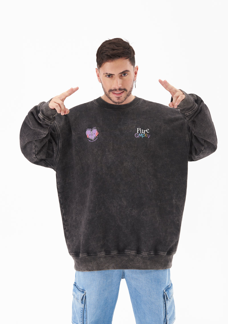 Q.M.P.E.V Black Pullover